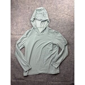 Beyond Yoga Womens Shirt Size M Green Long Sleeve Hoodie Pullover Unlined USA